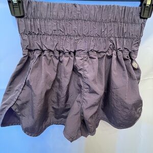 FP Movement Purple Smocked Athletic Shorts | Free People | Elastic Waist Size M
